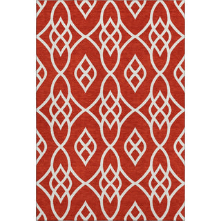 Piper Looms Mayfield Scrolls AMF884 Red Machine Washable Area Rug main image