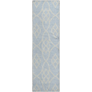 Piper Looms Mayfield Scrolls AMF884 Sky Machine Washable Area Rug Runner Main Image