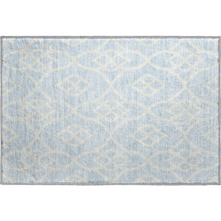 Piper Looms Mayfield Scrolls AMF884 Sky Machine Washable Area Rug Scatter Main Image