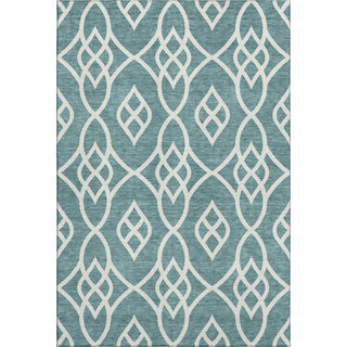 Piper Looms Mayfield Scrolls AMF884 Teal Machine Washable Area Rug main image