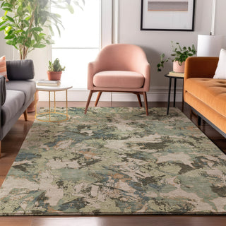 Piper Looms Mayfield Floral AMF885 Beige Machine Washable Area Rug Lifestyle Image Feature