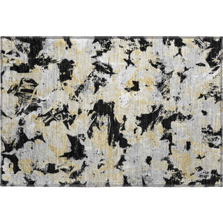 Piper Looms Mayfield Floral AMF885 Black Machine Washable Area Rug Scatter Main Image