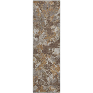 Piper Looms Mayfield Floral AMF885 Brown Machine Washable Area Rug Runner Main Image
