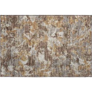 Piper Looms Mayfield Floral AMF885 Brown Machine Washable Area Rug Scatter Main Image