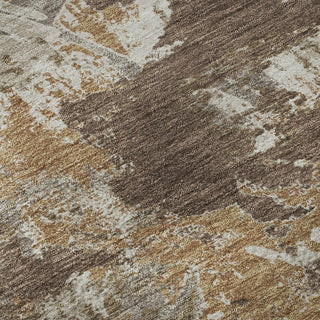 Piper Looms Mayfield Floral AMF885 Brown Machine Washable Area Rug Swatch Image
