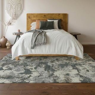 Piper Looms Mayfield Floral AMF885 Charcoal Machine Washable Area Rug Lifestyle Image Feature