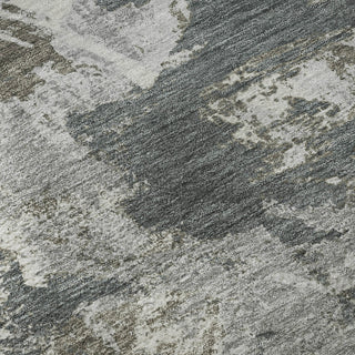 Piper Looms Mayfield Floral AMF885 Charcoal Machine Washable Area Rug Swatch Image