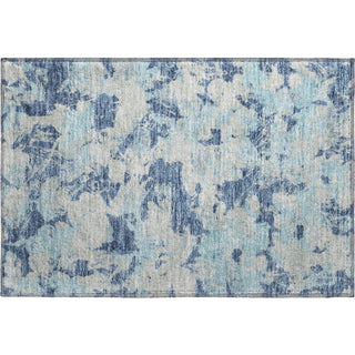 Piper Looms Mayfield Floral AMF885 Navy Machine Washable Area Rug Scatter Main Image