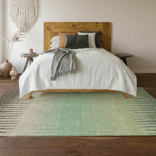 Piper Looms Mayfield Stripes AMF886 Aloe Machine Washable Area Rug Lifestyle Image Feature