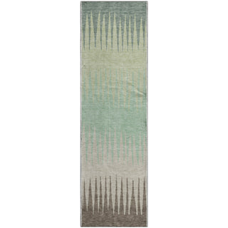 Piper Looms Mayfield Stripes AMF886 Aloe Machine Washable Area Rug Runner Main Image
