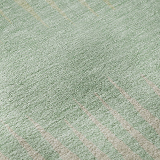 Piper Looms Mayfield Stripes AMF886 Aloe Machine Washable Area Rug Swatch Image