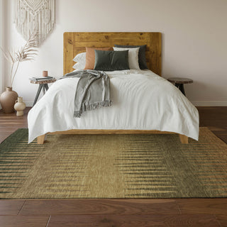 Piper Looms Mayfield Stripes AMF886 Brown Machine Washable Area Rug Lifestyle Image Feature