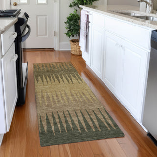 Piper Looms Mayfield Stripes AMF886 Brown Machine Washable Area Rug Runner Lifestyle Image Feature