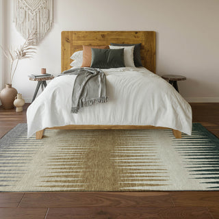 Piper Looms Mayfield Stripes AMF886 Charcoal Machine Washable Area Rug Lifestyle Image Feature