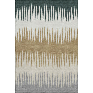 Piper Looms Mayfield Stripes AMF886 Charcoal Machine Washable Area Rug main image