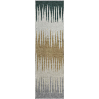 Piper Looms Mayfield Stripes AMF886 Charcoal Machine Washable Area Rug Runner Main Image