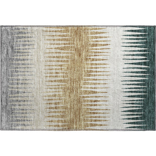 Piper Looms Mayfield Stripes AMF886 Charcoal Machine Washable Area Rug Scatter Main Image