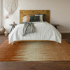 Piper Looms Mayfield Stripes AMF886 Copper Machine Washable Area Rug Lifestyle Image Feature