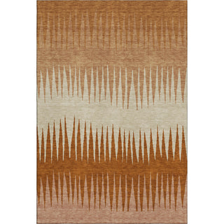 Piper Looms Mayfield Stripes AMF886 Copper Machine Washable Area Rug main image