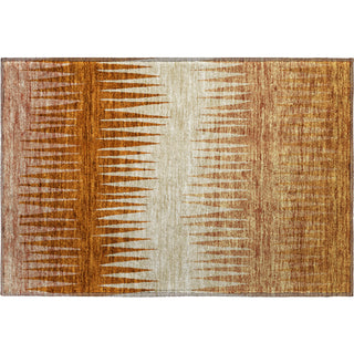Piper Looms Mayfield Stripes AMF886 Copper Machine Washable Area Rug Scatter Main Image