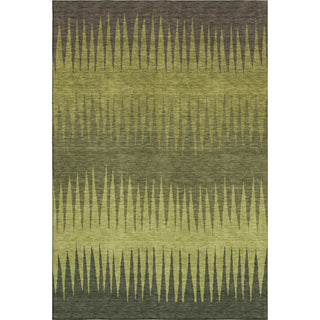 Piper Looms Mayfield Stripes AMF886 Olive Machine Washable Area Rug main image