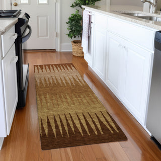Piper Looms Mayfield Stripes AMF886 Paprika Machine Washable Area Rug Runner Lifestyle Image Feature
