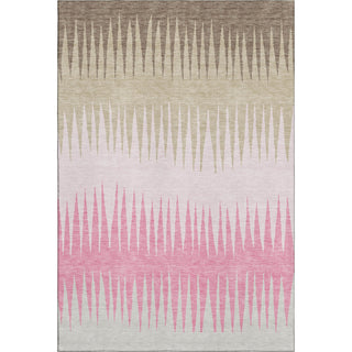 Piper Looms Mayfield Stripes AMF886 Pink Machine Washable Area Rug main image