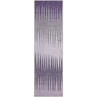 Piper Looms Mayfield Stripes AMF886 Purple Machine Washable Area Rug Runner Main Image