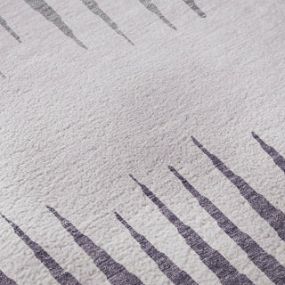 Piper Looms Mayfield Stripes AMF886 Purple Machine Washable Area Rug Swatch Image