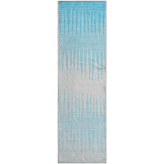 Piper Looms Mayfield Stripes AMF886 Sky Machine Washable Area Rug Runner Main Image