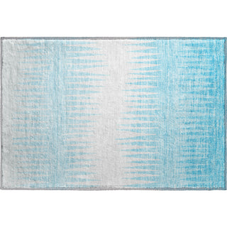 Piper Looms Mayfield Stripes AMF886 Sky Machine Washable Area Rug Scatter Main Image