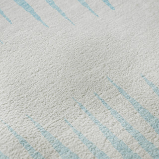 Piper Looms Mayfield Stripes AMF886 Sky Machine Washable Area Rug Swatch Image