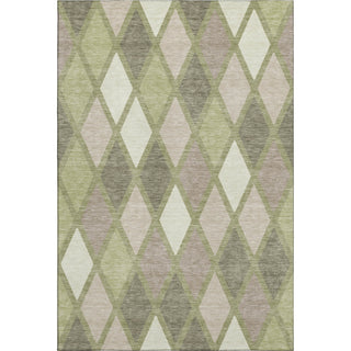 Piper Looms Mayfield Diamonds AMF887 Aloe Machine Washable Area Rug main image
