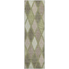 Piper Looms Mayfield Diamonds AMF887 Aloe Machine Washable Area Rug Runner Main Image