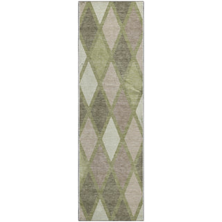 Piper Looms Mayfield Diamonds AMF887 Aloe Machine Washable Area Rug Runner Main Image