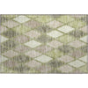 Piper Looms Mayfield Diamonds AMF887 Aloe Machine Washable Area Rug Scatter Main Image