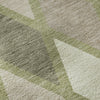 Piper Looms Mayfield Diamonds AMF887 Aloe Machine Washable Area Rug Swatch Image