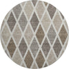 Piper Looms Mayfield Diamonds AMF887 Beige Machine Washable Area Rug Round Main Image