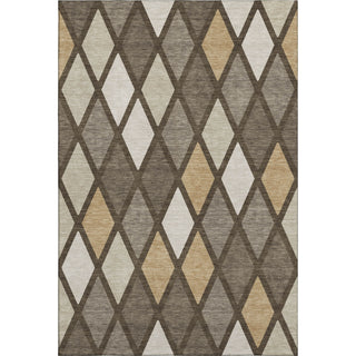 Piper Looms Mayfield Diamonds AMF887 Brown Machine Washable Area Rug main image