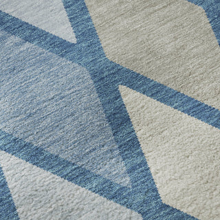 Piper Looms Mayfield Diamonds AMF887 Denim Machine Washable Area Rug Swatch Image