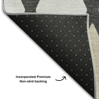 Piper Looms Mayfield Diamonds AMF887 Gray Machine Washable Area Rug Backing Image