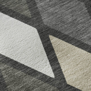 Piper Looms Mayfield Diamonds AMF887 Gray Machine Washable Area Rug Swatch Image