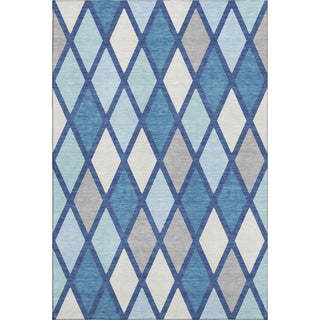Piper Looms Mayfield Diamonds AMF887 Navy Machine Washable Area Rug main image
