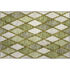 Piper Looms Mayfield Diamonds AMF887 Olive Machine Washable Area Rug Scatter Main Image