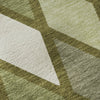 Piper Looms Mayfield Diamonds AMF887 Olive Machine Washable Area Rug Swatch Image