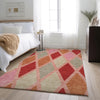 Piper Looms Mayfield Diamonds AMF887 Pink Machine Washable Area Rug Lifestyle Image Feature
