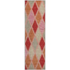 Piper Looms Mayfield Diamonds AMF887 Pink Machine Washable Area Rug Runner Main Image