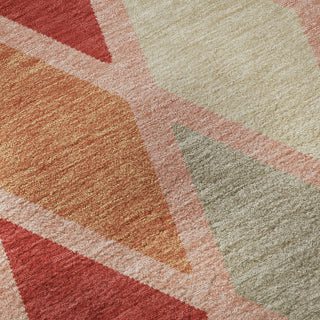 Piper Looms Mayfield Diamonds AMF887 Pink Machine Washable Area Rug Swatch Image