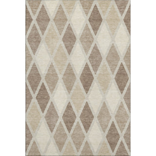 Piper Looms Mayfield Diamonds AMF887 Taupe Machine Washable Area Rug main image