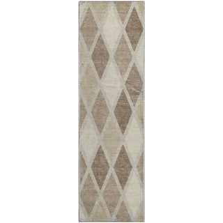 Piper Looms Mayfield Diamonds AMF887 Taupe Machine Washable Area Rug Runner Main Image